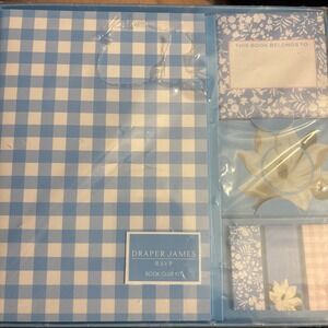 Draper james rsvp book club kit.  4 Pc Set.  Bookmark. Stickers, Journal. Tabs.
